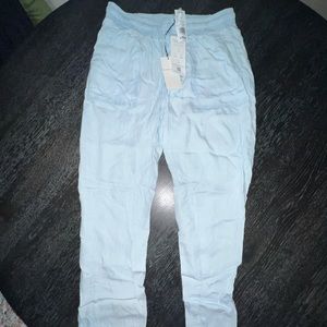 Women’s denim joggers.